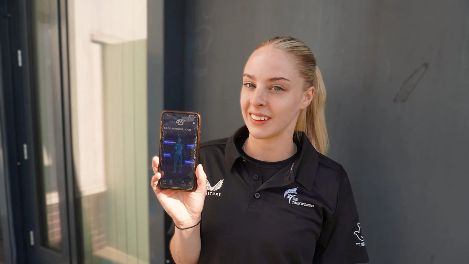 A GB Taekwondo athlete holding her own record