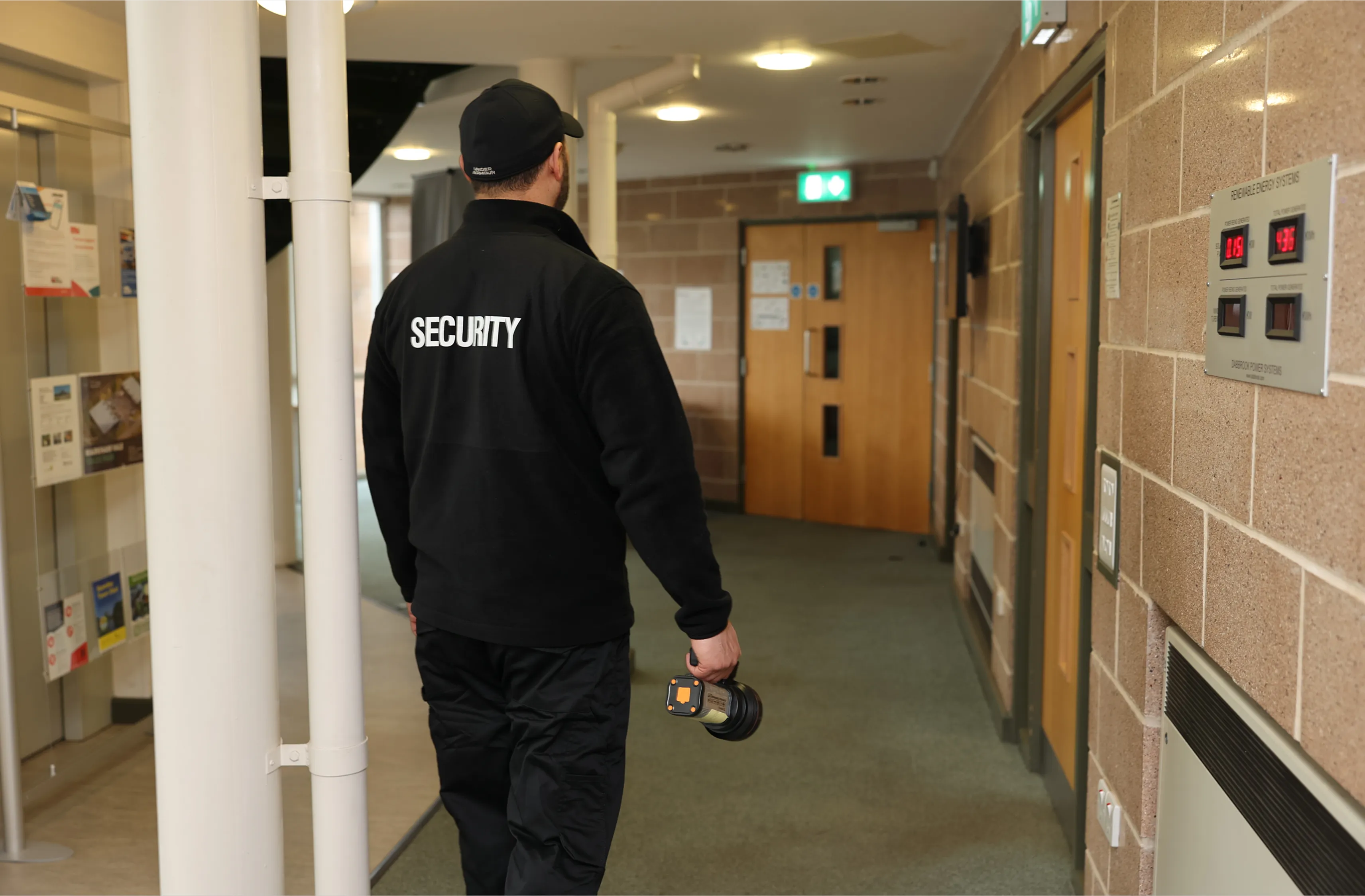 A guard on shift